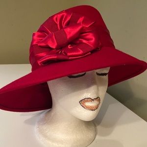 COPY - Very Pretty Dark Red Plaza Suite Dress/ Church Hat